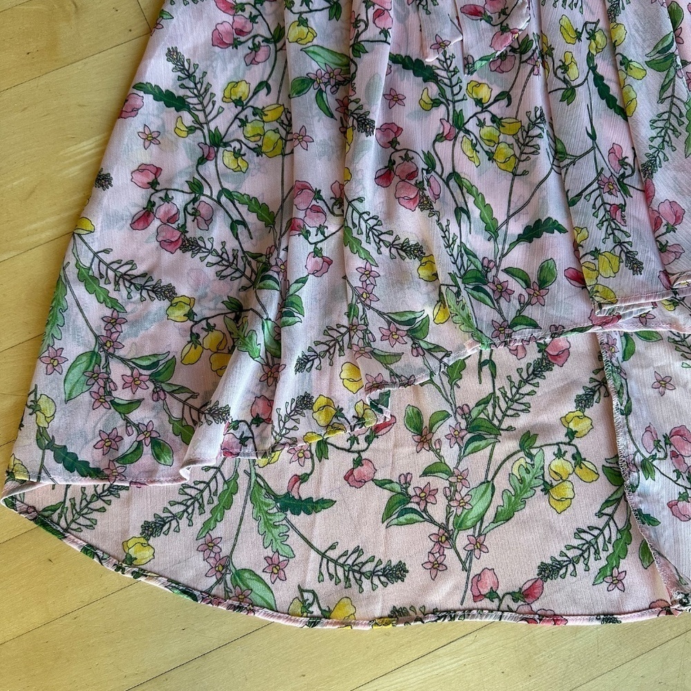 NEW Tommy Hilfiger Pink floral faux wrap dress, 2, D - Picture 7 of 9